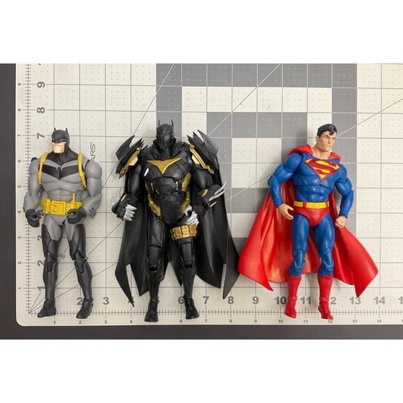 McFarlane DC Comics Batman Superman Azrael Action Figures Lot Free Bonus Figures - Picture 1 of 4